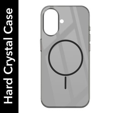 For Apple iPhone 16 Plus Back Cover Case (Crystal Clear Case | MagSafe Wireless Charging Support | Hard Anti Yellow | Camera Protection Bump)