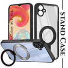 For Samsung Galaxy A04 | A04E Back Cover Case (Kick Stand Ring Holder | Life time Anti Yellow | Camera Protection)