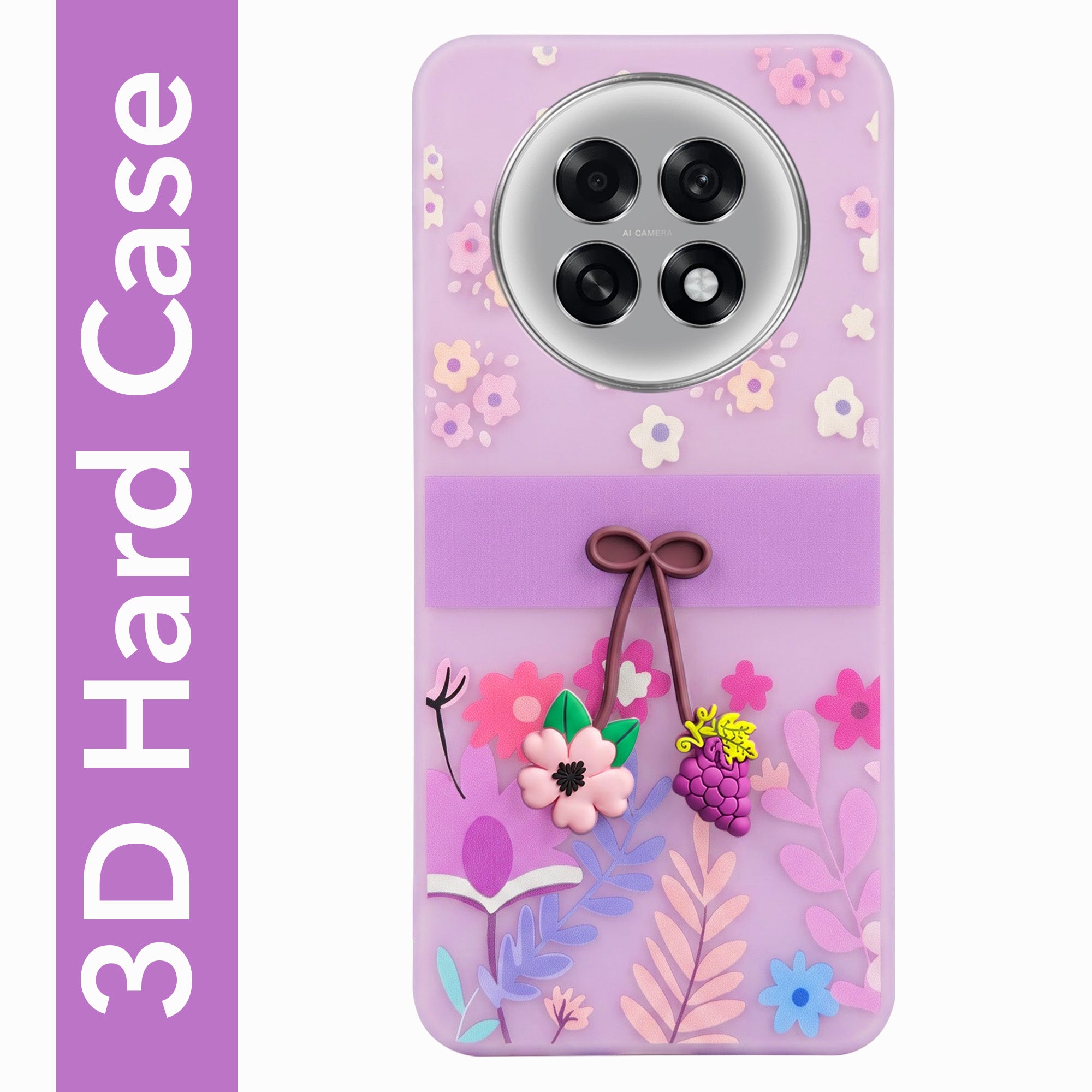 For Oppo F31 Pro Plus Back Cover Case (3D Cute Cartoons | Hard Back Side Soft | Matte Premium Finish | HD Printing)