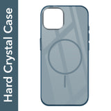 For Apple iPhone 13 Back Cover Case (Crystal Clear Case | MagSafe Wireless Charging Support | Hard Anti Yellow | Camera Protection Bump)