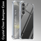 For Samsung Galaxy S24  Back Cover Shockproof Crystal-Clear (Drop & Camera Protection | Hard Polycarbonate)