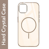 For Apple iPhone 11 Back Cover Case (Crystal Clear Case | MagSafe Wireless Charging Support | Hard Anti Yellow | Camera Protection Bump)