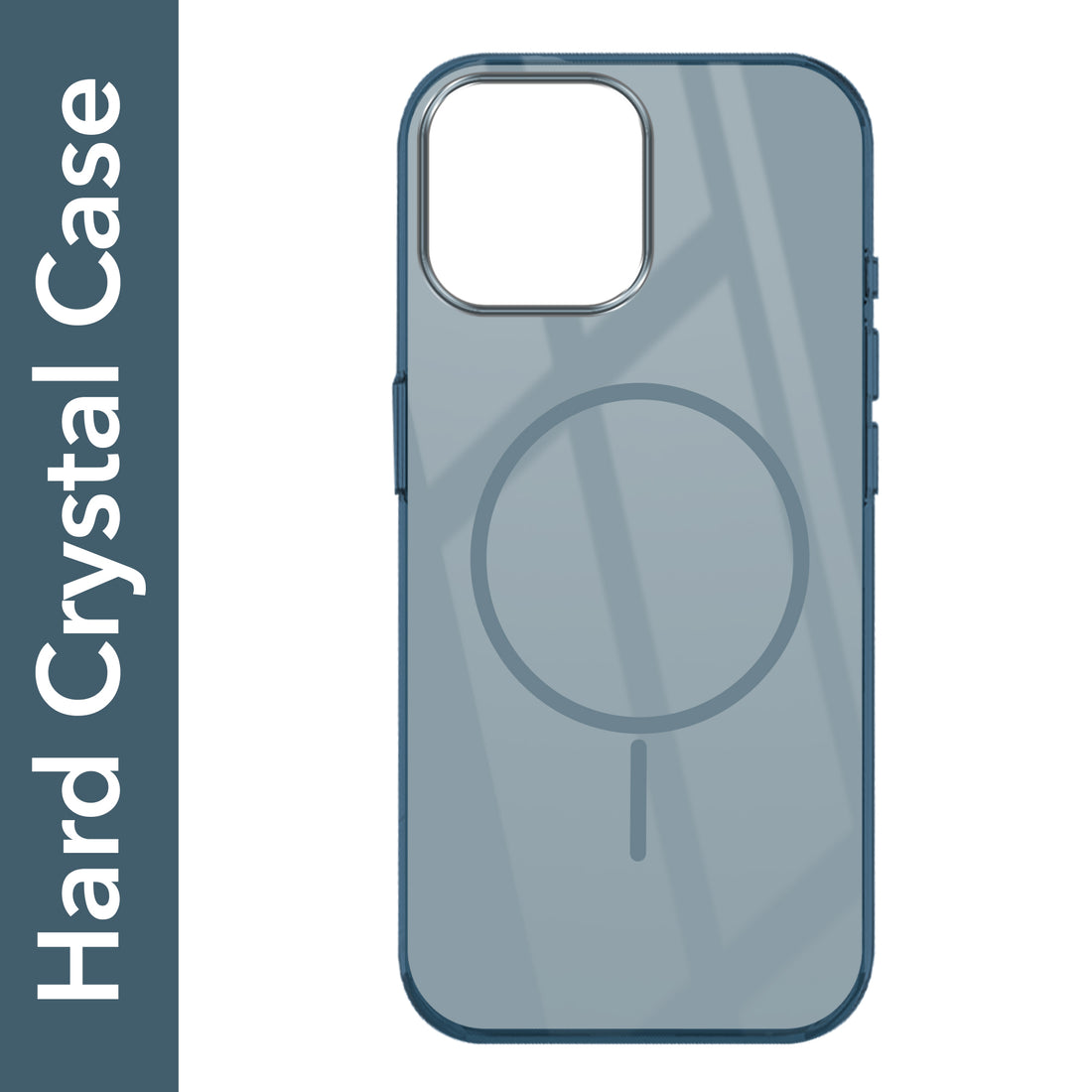 For Apple iPhone 13 Pro Max Back Cover Case (Crystal Clear Case | MagSafe Wireless Charging Support | Hard Anti Yellow | Camera Protection Bump)
