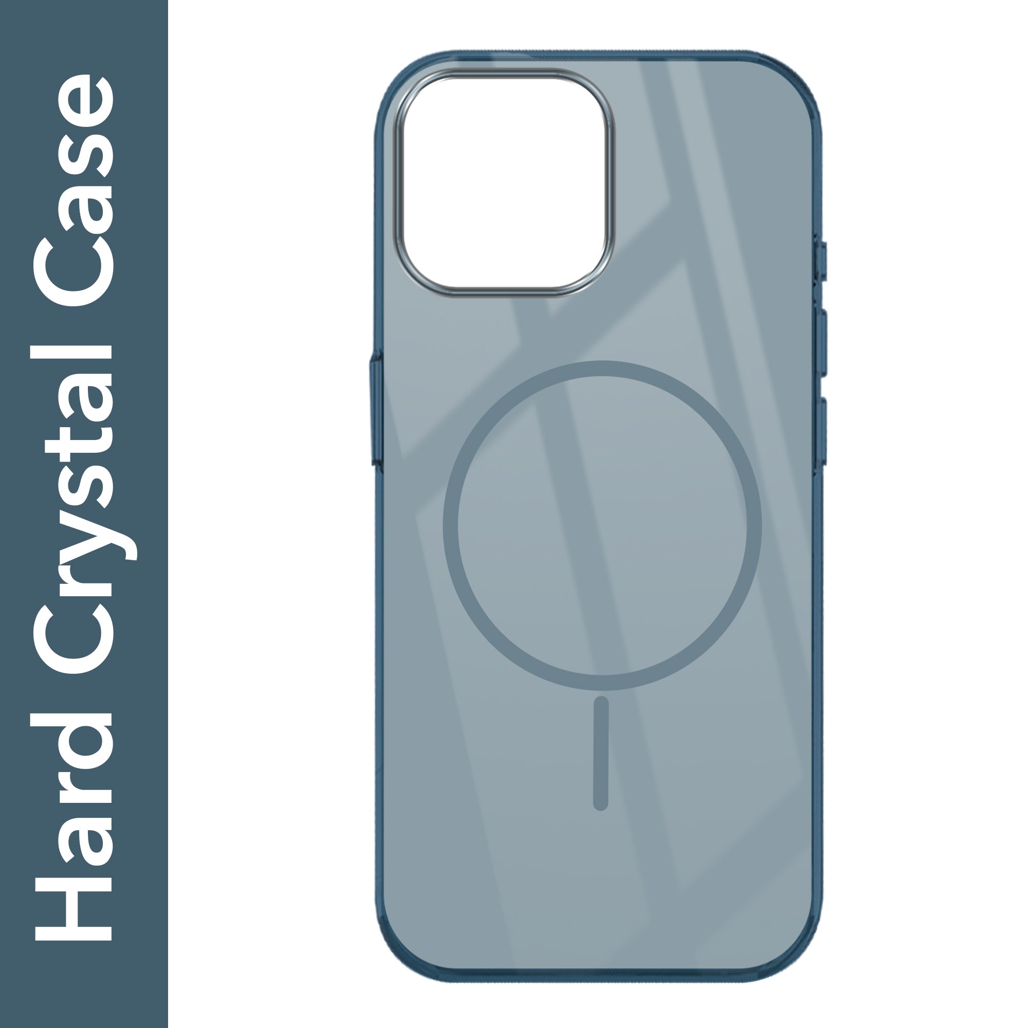 For Apple iPhone 13 Pro Max Back Cover Case (Crystal Clear Case | MagSafe Wireless Charging Support | Hard Anti Yellow | Camera Protection Bump)