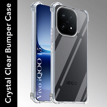 For Vivo iQOO 15 5G Back Cover Shockproof Crystal-Clear (Drop & Camera Protection | Hard Polycarbonate)