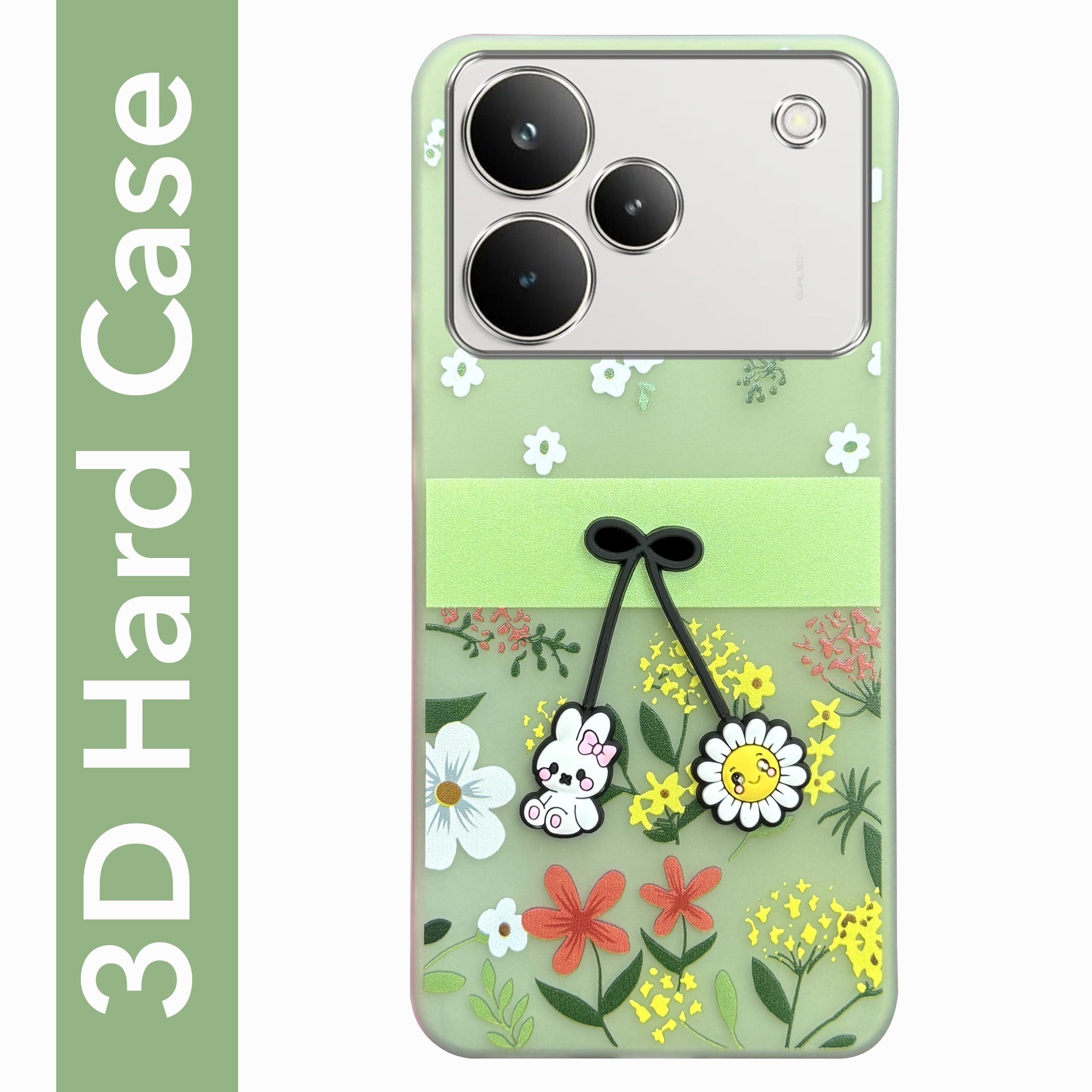 For Realme P4 Pro Back Cover Case (3D Cute Cartoons | Hard Back Side Soft | Matte Premium Finish | HD Printing)