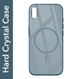 For Apple iPhone X Back Cover Case (Crystal Clear Case | MagSafe Wireless Charging Support | Hard Anti Yellow | Camera Protection Bump)