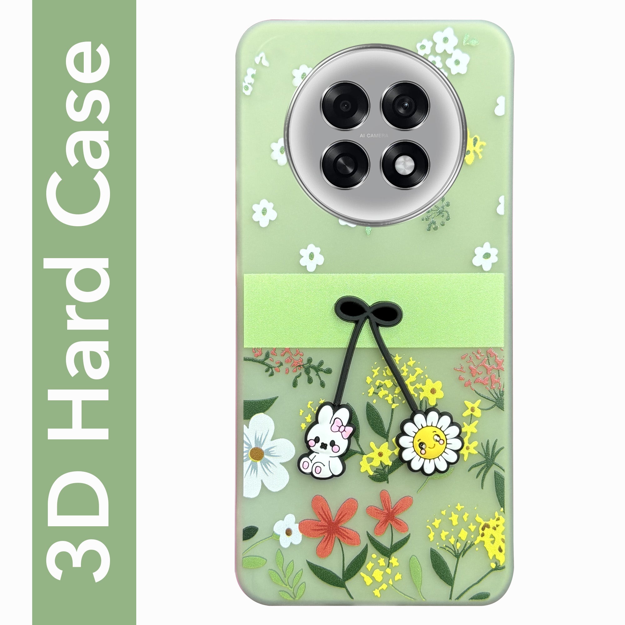 For Oppo F31 Pro Plus Back Cover Case (3D Cute Cartoons | Hard Back Side Soft | Matte Premium Finish | HD Printing)