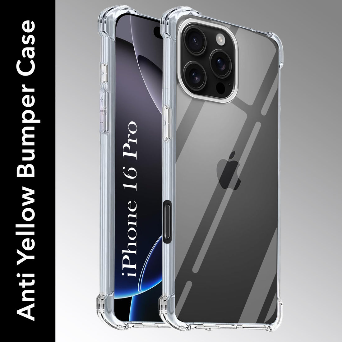 For Apple iPhone 16 Pro  Back Cover (Shockproof Crystal Clear Case |  Drop & Camera Protection | Hard Polycarbonate)