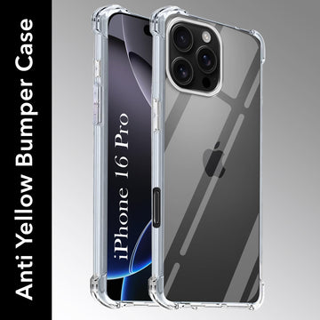 For Apple iPhone 16 Pro  Back Cover (Shockproof Crystal Clear Case |  Drop & Camera Protection | Hard Polycarbonate)