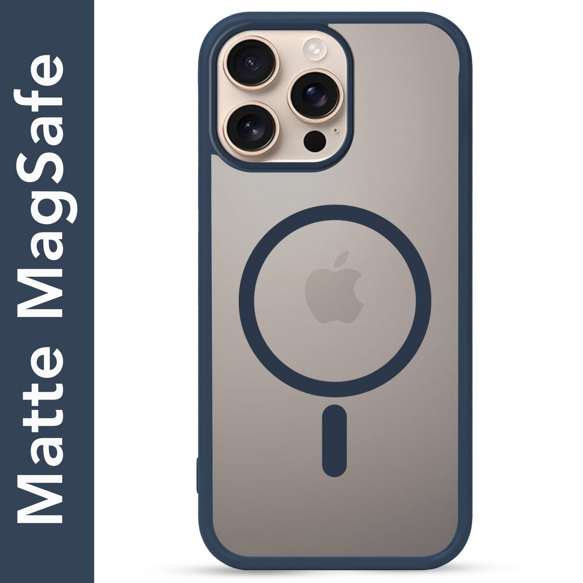 For Apple iPhone 16 Pro Matte Finish Back Case Cover (MagSafe Compatible | Translucent Soft Touch | Slim and Unbreakable)