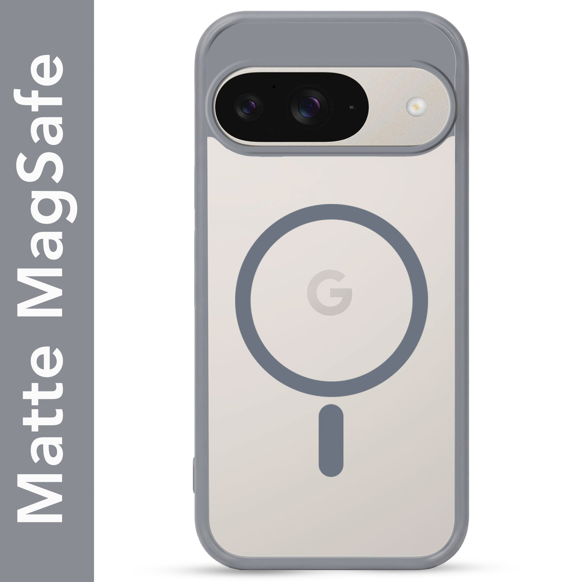 For Google Pixel 9 Matte Finish Back Case Cover (MagSafe Compatible | Translucent Soft Touch | Slim and Unbreakable)