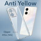 For Oppo A5X Back Cover Case Lifetime Anti-Yellow Clear (Sleek Hard Crystal | Shockproof and Camera Protection)