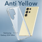 For Samsung Galaxy S24 Ultra Back Cover Case (Hard Anti Yellow Clear Case | Drop & Camera Protection | Shockproof Polycarbonate)