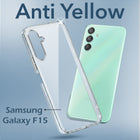 For Samsung Galaxy F15 5G Back Cover Case (Hard Anti Yellow Clear Case | Drop & Camera Protection | Shockproof Polycarbonate)