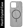 For Apple iPhone 13 Pro Max Back Cover Case (Crystal Clear Case | MagSafe Wireless Charging Support | Hard Anti Yellow | Camera Protection Bump)