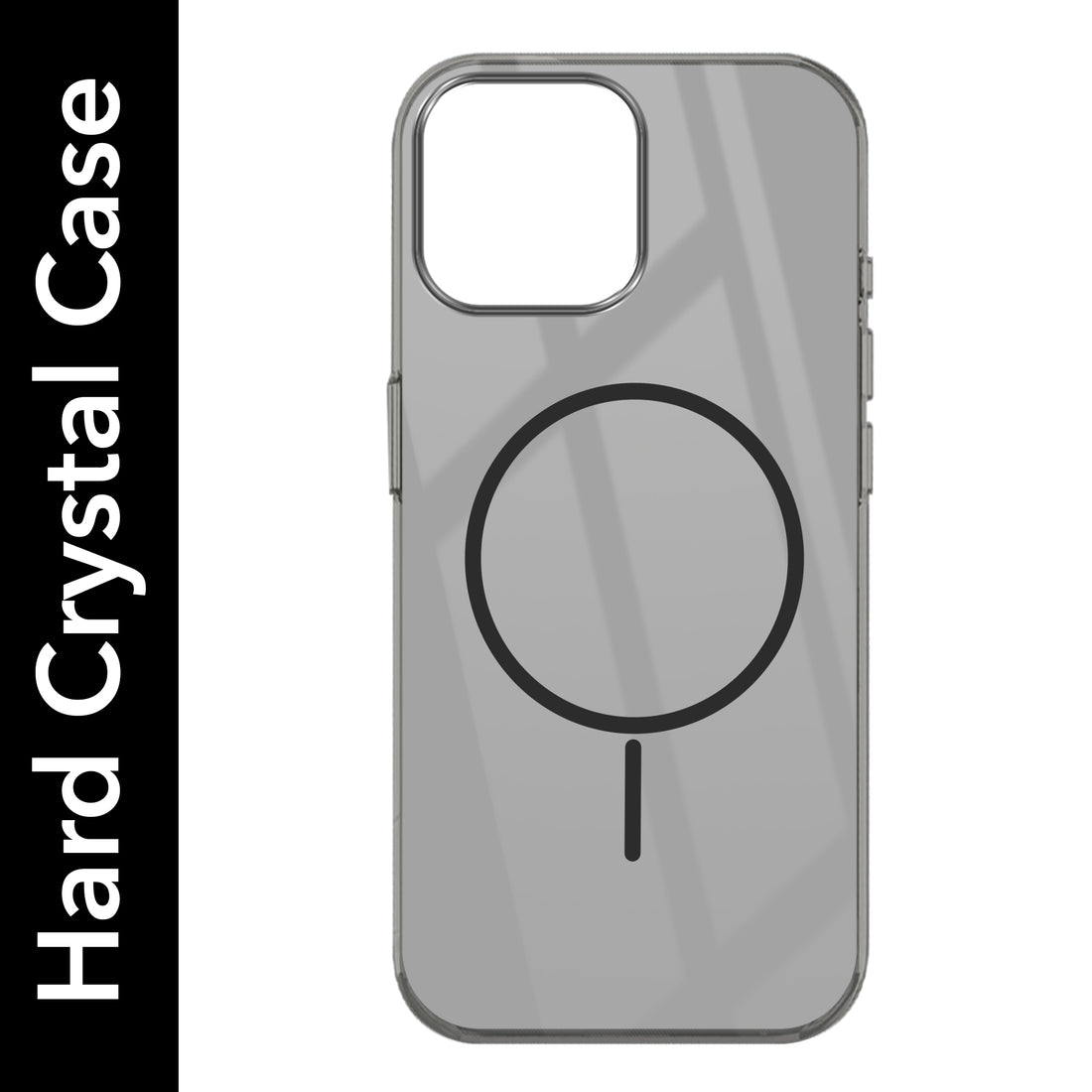 For Apple iPhone 13 Pro Max Back Cover Case (Crystal Clear Case | MagSafe Wireless Charging Support | Hard Anti Yellow | Camera Protection Bump)