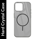 For Apple iPhone 13 Pro Max Back Cover Case (Crystal Clear Case | MagSafe Wireless Charging Support | Hard Anti Yellow | Camera Protection Bump)