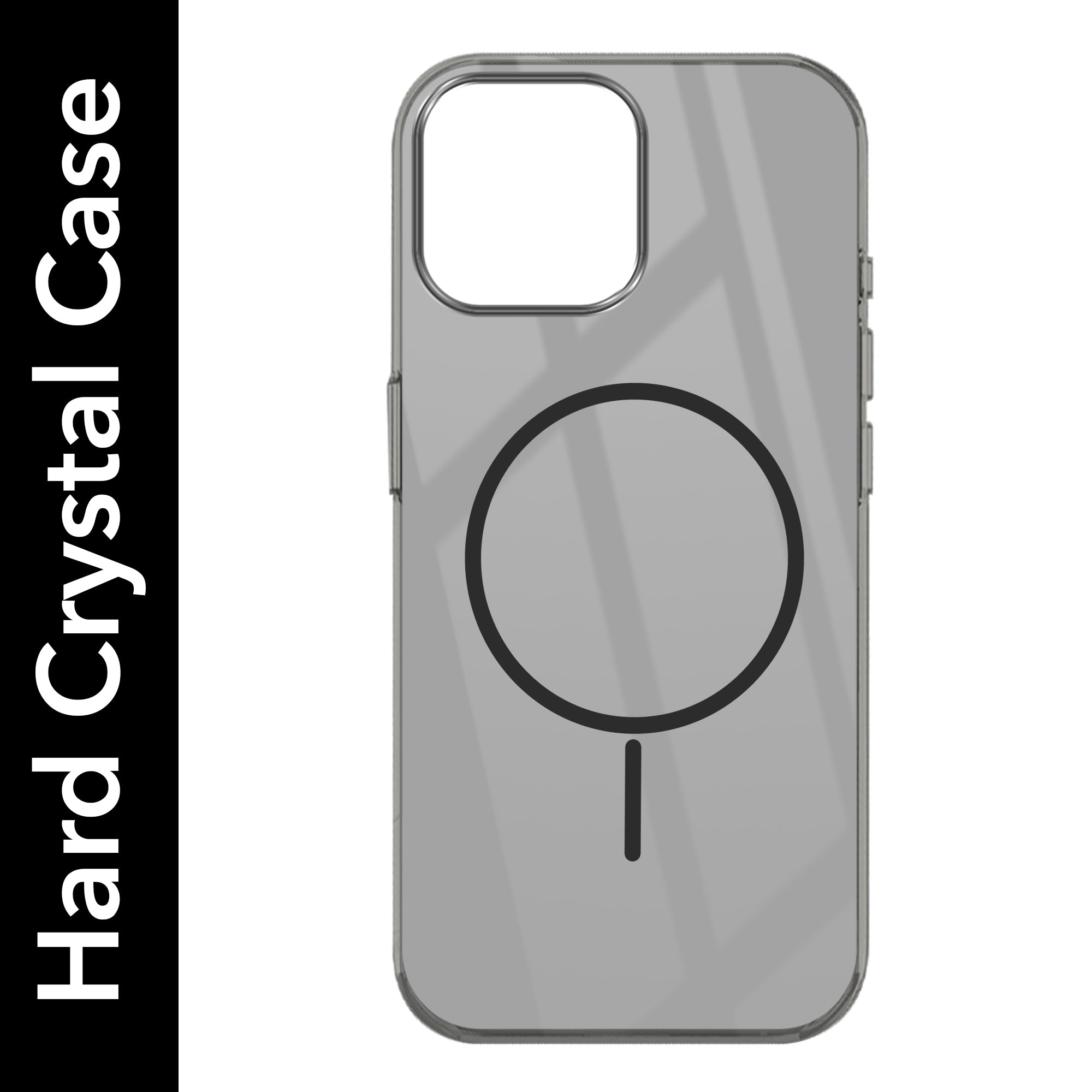 For Apple iPhone 13 Pro Max Back Cover Case (Crystal Clear Case | MagSafe Wireless Charging Support | Hard Anti Yellow | Camera Protection Bump)