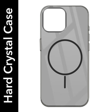 For Apple iPhone 13 Pro Max Back Cover Case (Crystal Clear Case | MagSafe Wireless Charging Support | Hard Anti Yellow | Camera Protection Bump)