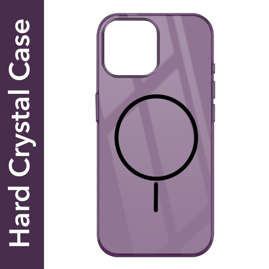For Apple iPhone 13 Pro Max Back Cover Case (Crystal Clear Case | MagSafe Wireless Charging Support | Hard Anti Yellow | Camera Protection Bump)