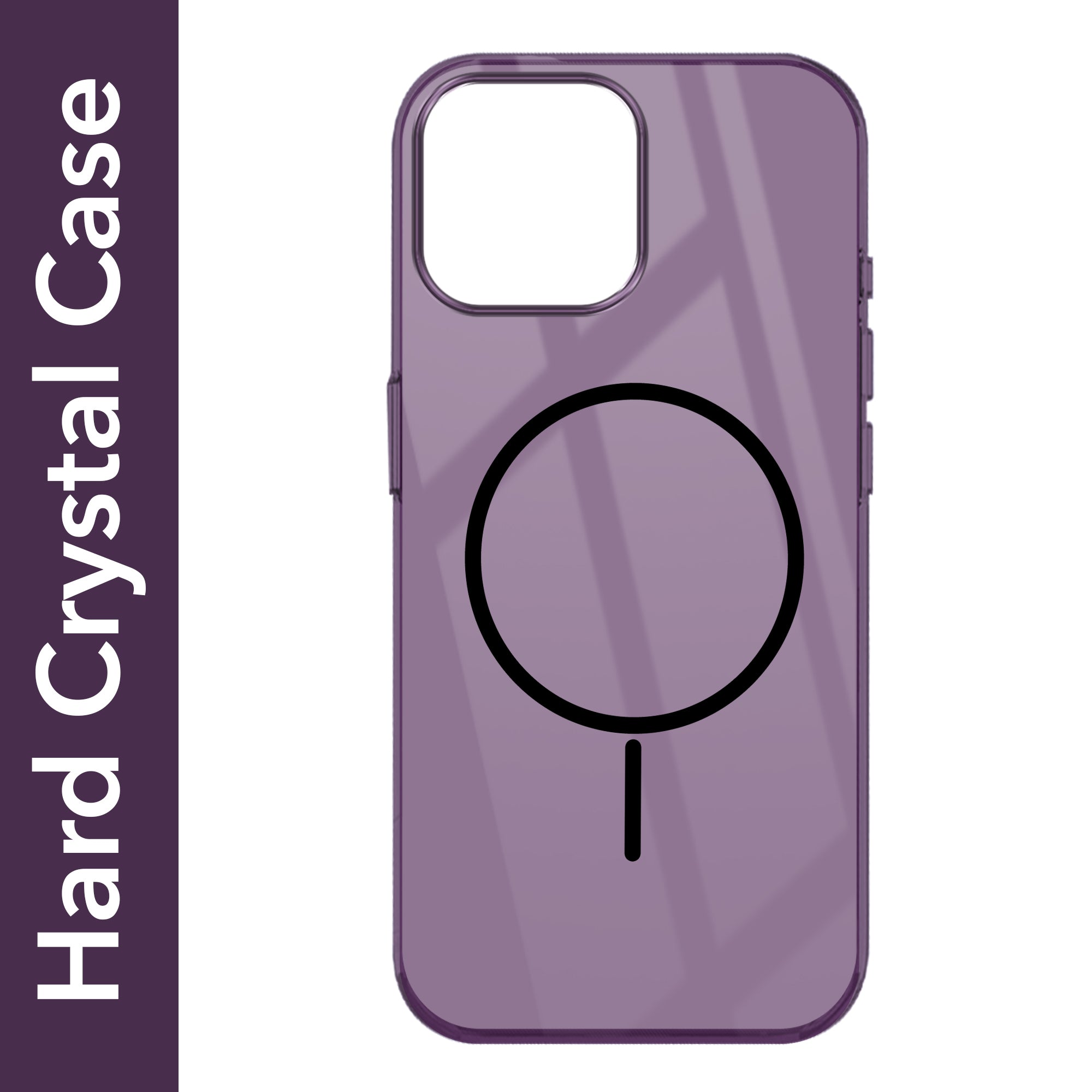 For Apple iPhone 13 Pro Max Back Cover Case (Crystal Clear Case | MagSafe Wireless Charging Support | Hard Anti Yellow | Camera Protection Bump)