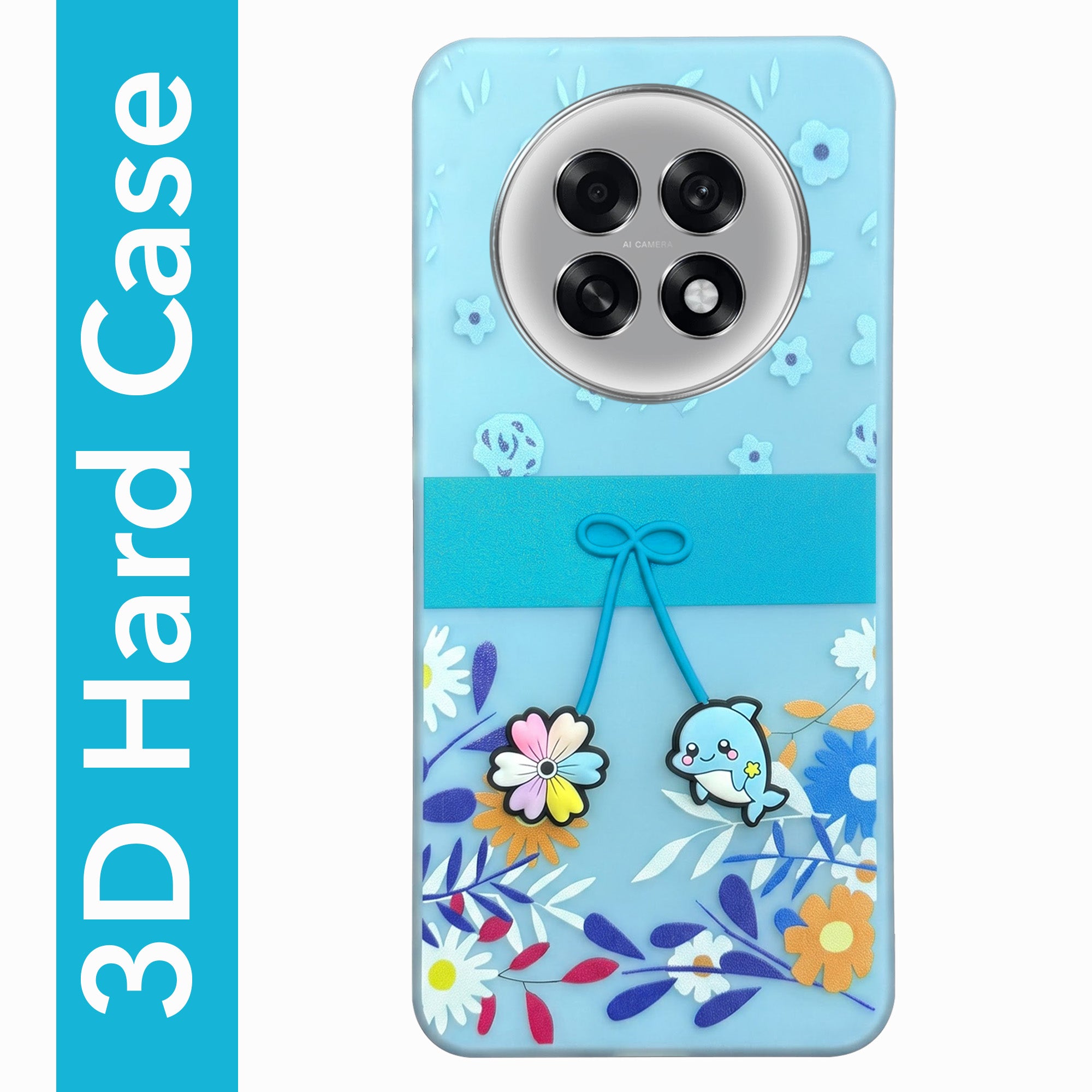 For Oppo F31 Pro Plus Back Cover Case (3D Cute Cartoons | Hard Back Side Soft | Matte Premium Finish | HD Printing)