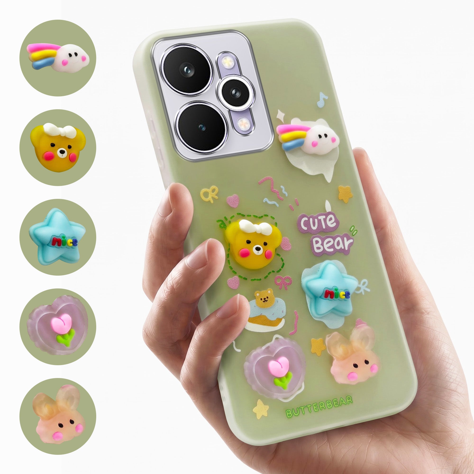 For Realme 15 Pro Back Cover Case (3D Cute Cartoons | Hard Back Side Soft | Matte Premium Finish | HD Printing)