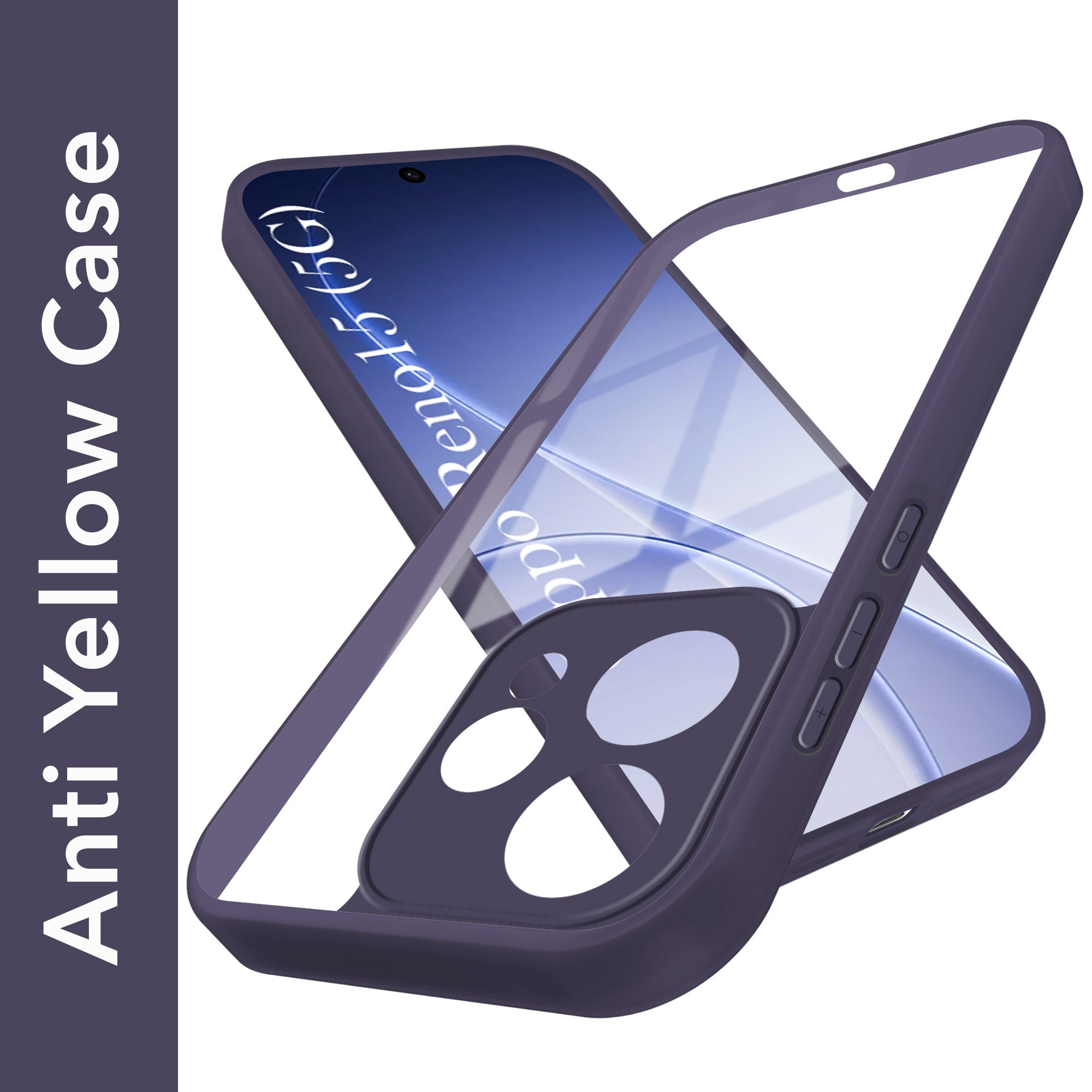 For Oppo Reno15 5G | Oppo Reno 15 5G Back Cover Case Ultra-Hybrid (Lifetime Anti Yellow | Anti Scratch | Crystal Clear Shockproof)