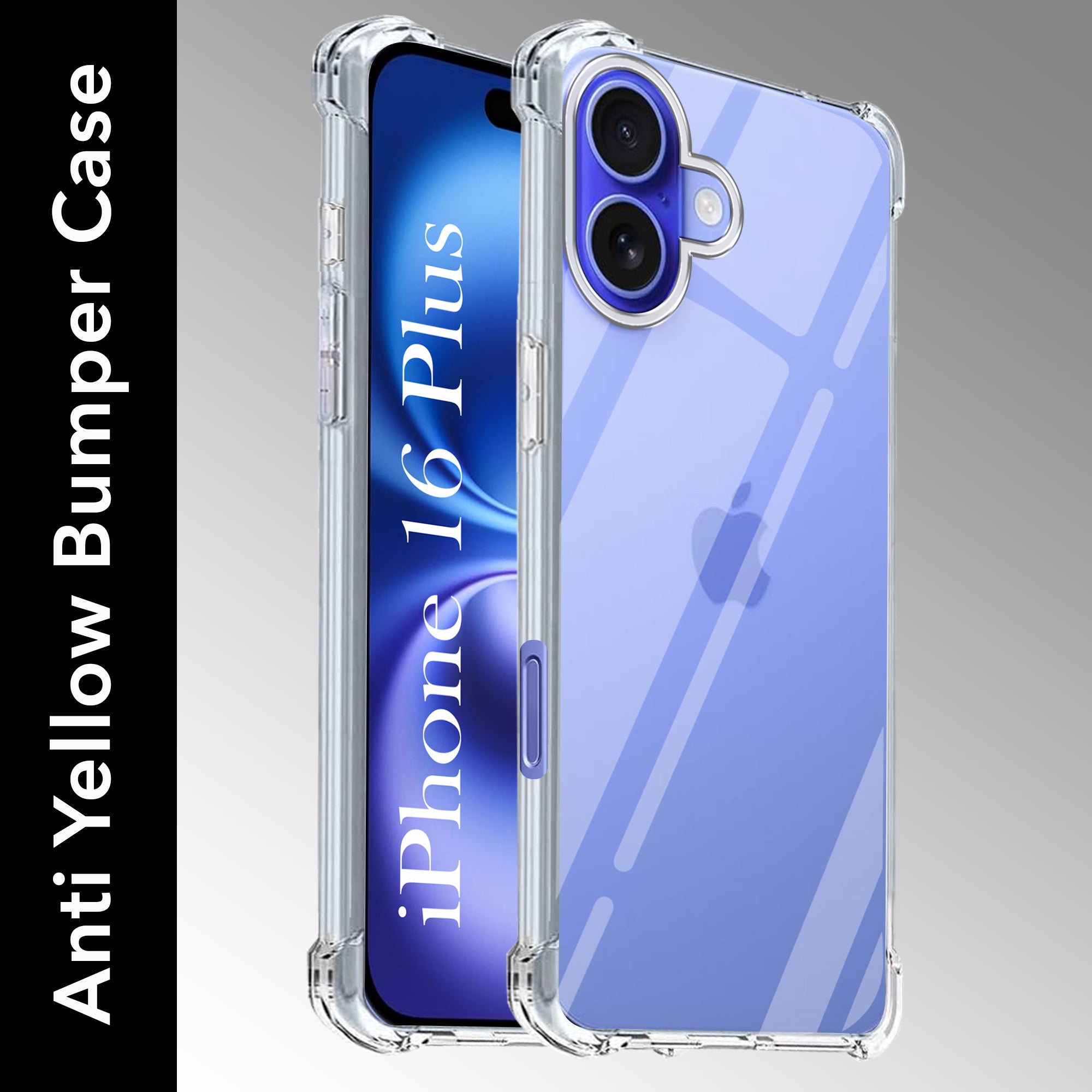 For Apple iPhone 16 Plus Back Cover (Shockproof Crystal Clear Case |  Drop & Camera Protection | Hard Polycarbonate)