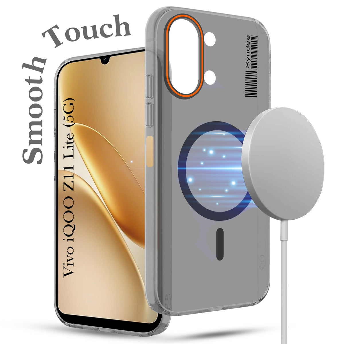 For Vivo iQOO Z11 Lite Back Cover Case (Soft Touch | Camera Bump Protection | MagSafe Compatible | Matte Finish)