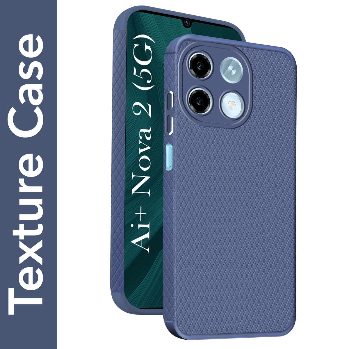 For Ai+ Nova 2 5G Back Cover Case Liquid Silicone (Camera Protection | Side Grip Texture | Soft and Flexible)