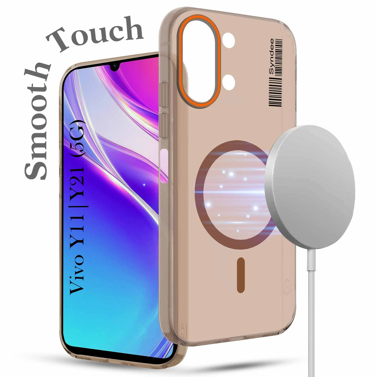 For Vivo Y11 | Vivo Y21 5G Back Cover Case (Soft Touch | Camera Bump Protection | MagSafe Compatible | Matte Finish)