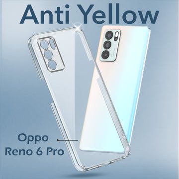 For Oppo Reno6 Pro 5G | Reno 6 Pro 5G Back Cover Case (Hard Anti Yellow Clear Case | Drop & Camera Protection | Shockproof Polycarbonate)