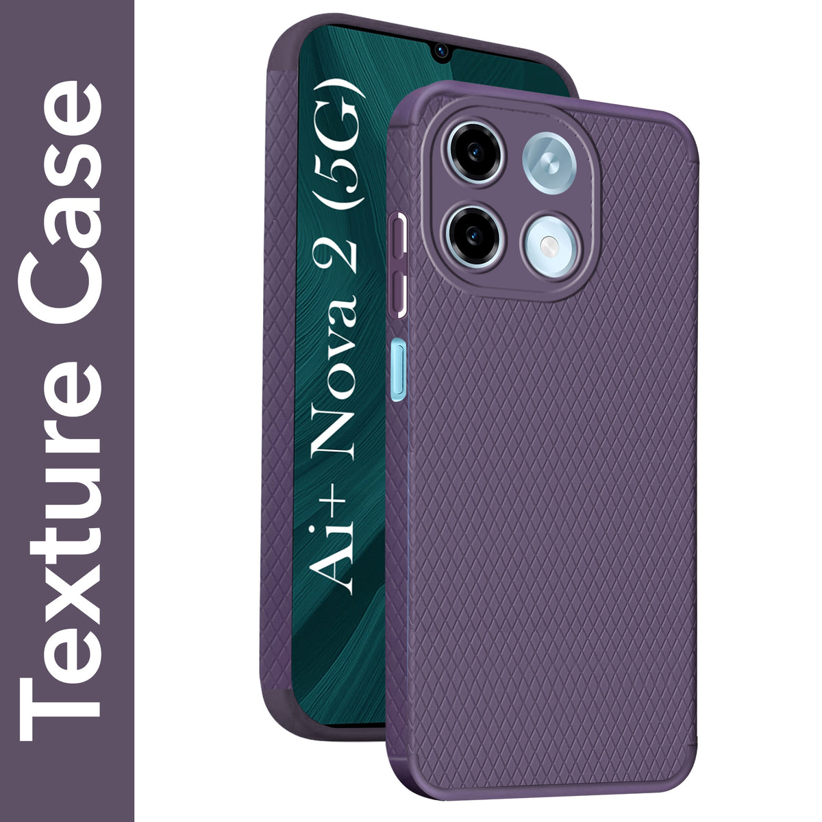 For Ai+ Nova 2 5G Back Cover Case Liquid Silicone (Camera Protection | Side Grip Texture | Soft and Flexible)