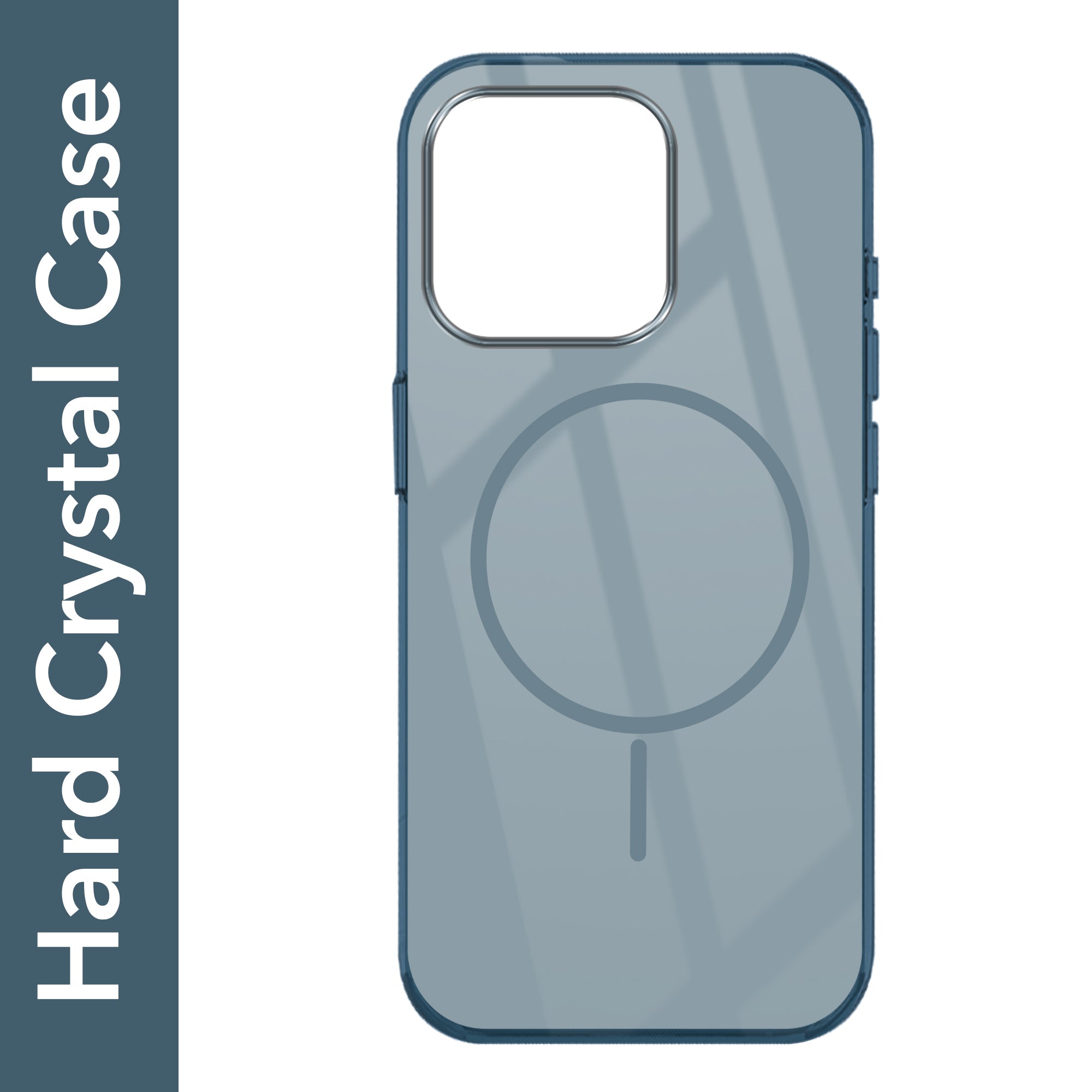 For Apple iPhone 15 Pro Back Cover Case (Crystal Clear Case | MagSafe Wireless Charging Support | Hard Anti Yellow | Camera Protection Bump)