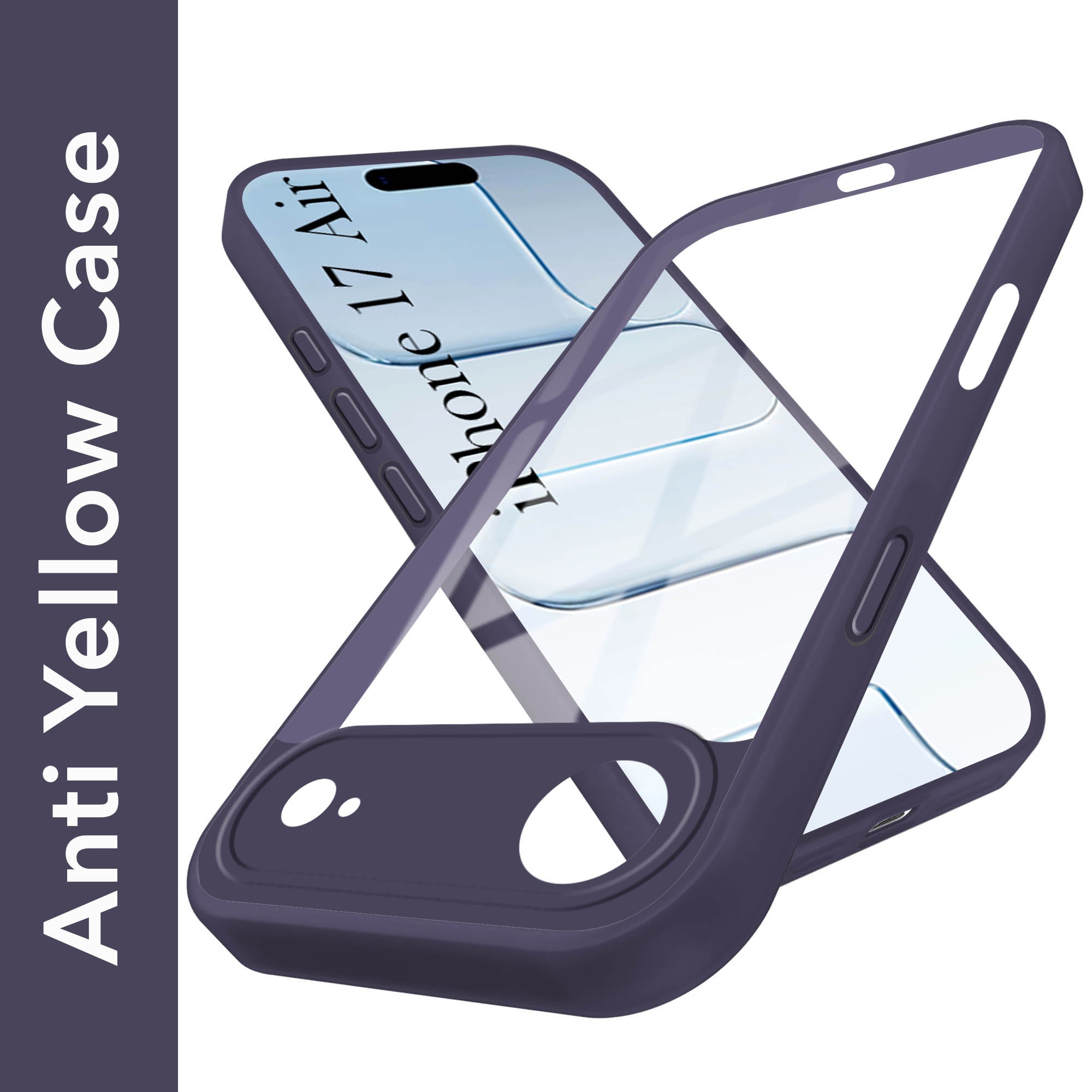 For Apple iPhone 17 Air Back Cover Case (Lifetime Anti Yellow | Anti Scratch | Crystal Clear Shockproof)