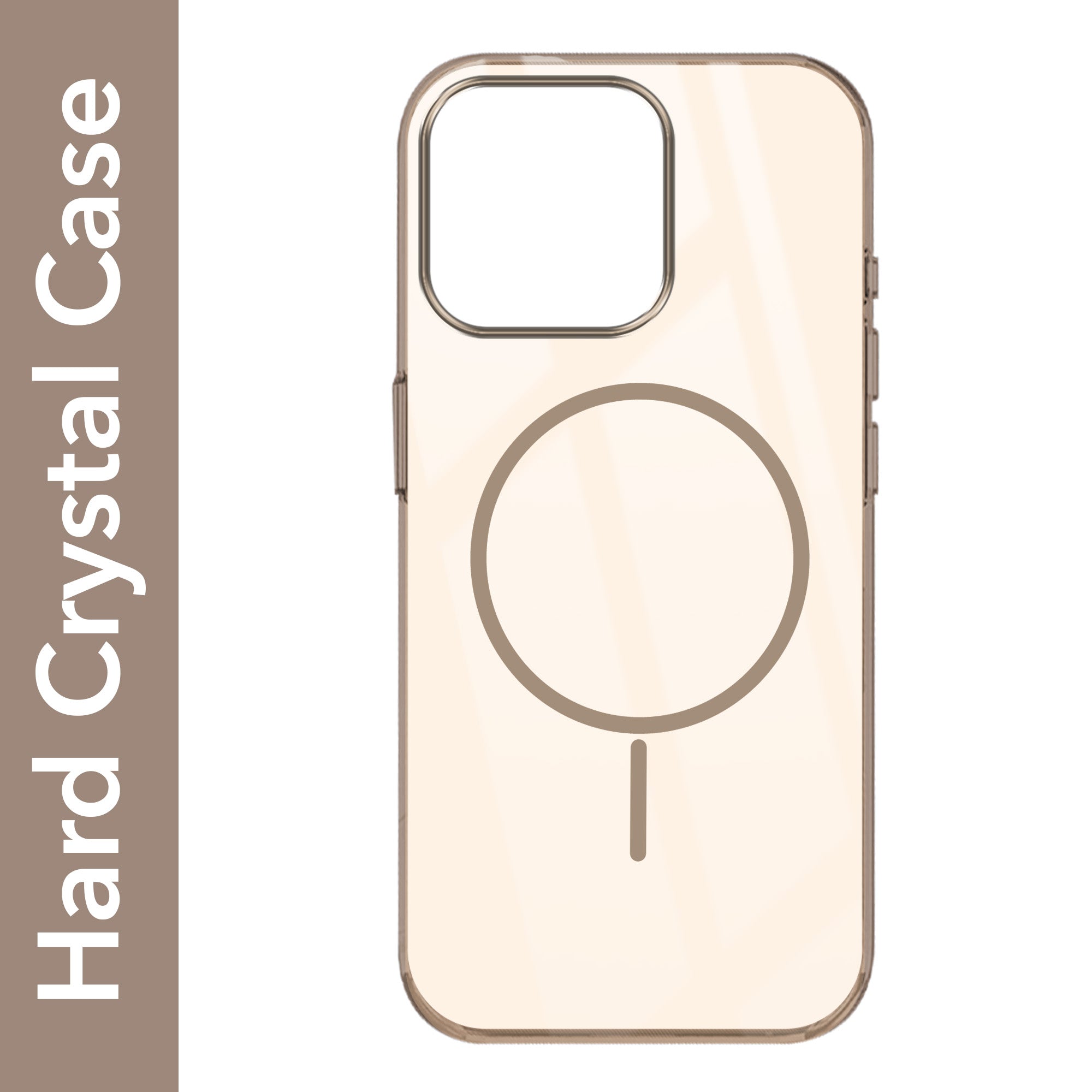 For Apple iPhone 16 Pro Back Cover Case (Crystal Clear Case | MagSafe Wireless Charging Support | Hard Anti Yellow | Camera Protection Bump)