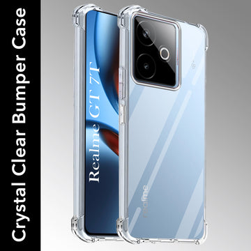 For Realme GT 7T Shockproof Crystal-Clear Back Cover ( Drop & Camera Protection | Hard Polycarbonate)