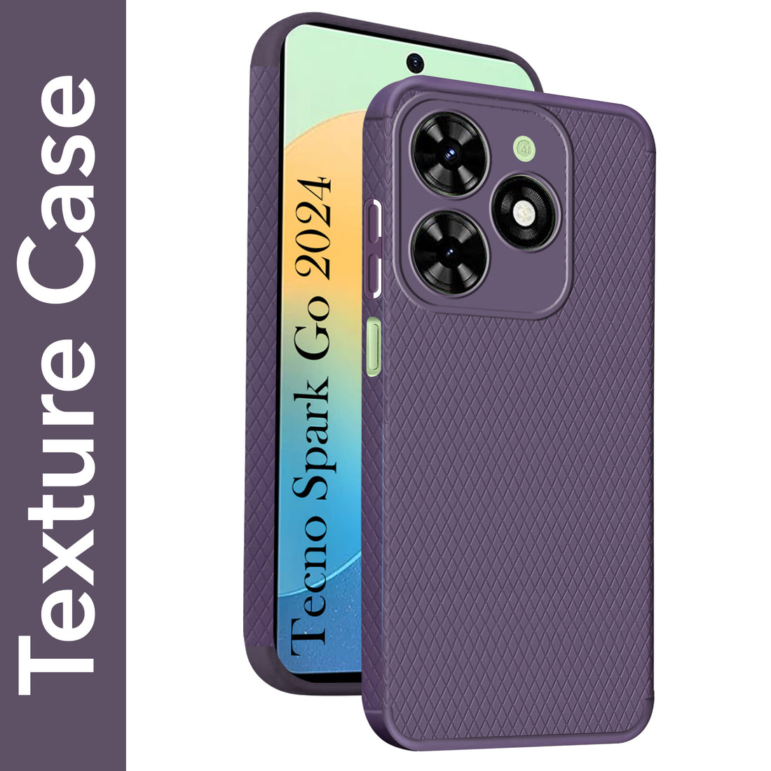 For Tecno Spark Go 2024 Back Cover Case (Liquid Silicone | Side Grip | Camera Protection)
