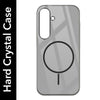 For Samsung Galaxy S24 FE Back Cover Case (Crystal Clear Case | MagSafe Wireless Charging Support | Hard Anti Yellow | Camera Protection Bump)