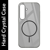 For Samsung Galaxy S24 FE Back Cover Case (Crystal Clear Case | MagSafe Wireless Charging Support | Hard Anti Yellow | Camera Protection Bump)