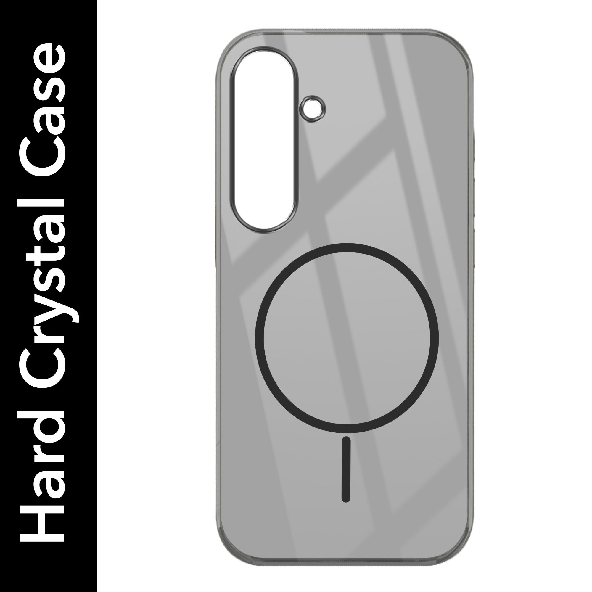 For Samsung Galaxy S24 FE Back Cover Case (Crystal Clear Case | MagSafe Wireless Charging Support | Hard Anti Yellow | Camera Protection Bump)