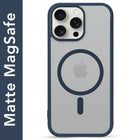For Apple iPhone 15 Pro Max Matte Finish Back Case Cover (MagSafe Compatible | Translucent Soft Touch | Slim and Unbreakable)