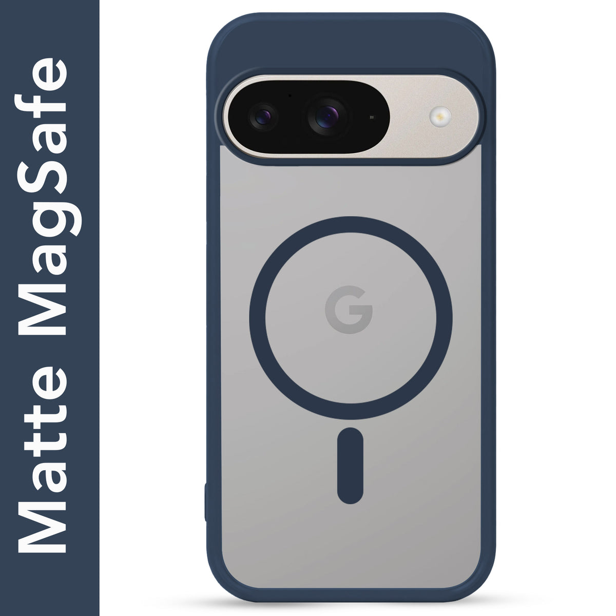 For Google Pixel 9 Matte Finish Back Case Cover (MagSafe Compatible | Translucent Soft Touch | Slim and Unbreakable)