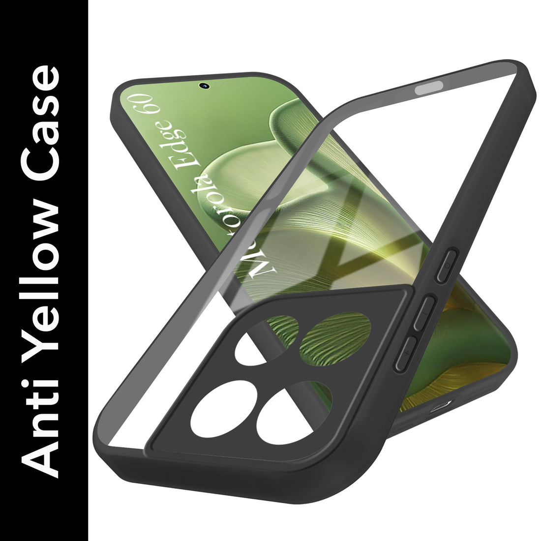 For Motorola Moto Edge 60 Back Cover Case (Lifetime Anti Yellow | Anti Scratch | Crystal Clear Shockproof)