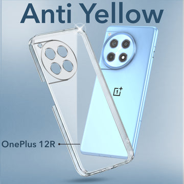 For OnePlus 12R 5G Back Cover (Hard Anti Yellow Clear Case | Drop & Camera Protection | Shockproof Polycarbonate)