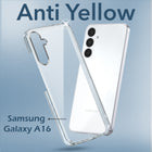 For Samsung Galaxy A16 5G Back Cover (Hard Anti Yellow Clear Case | Drop & Camera Protection | Shockproof Polycarbonate)