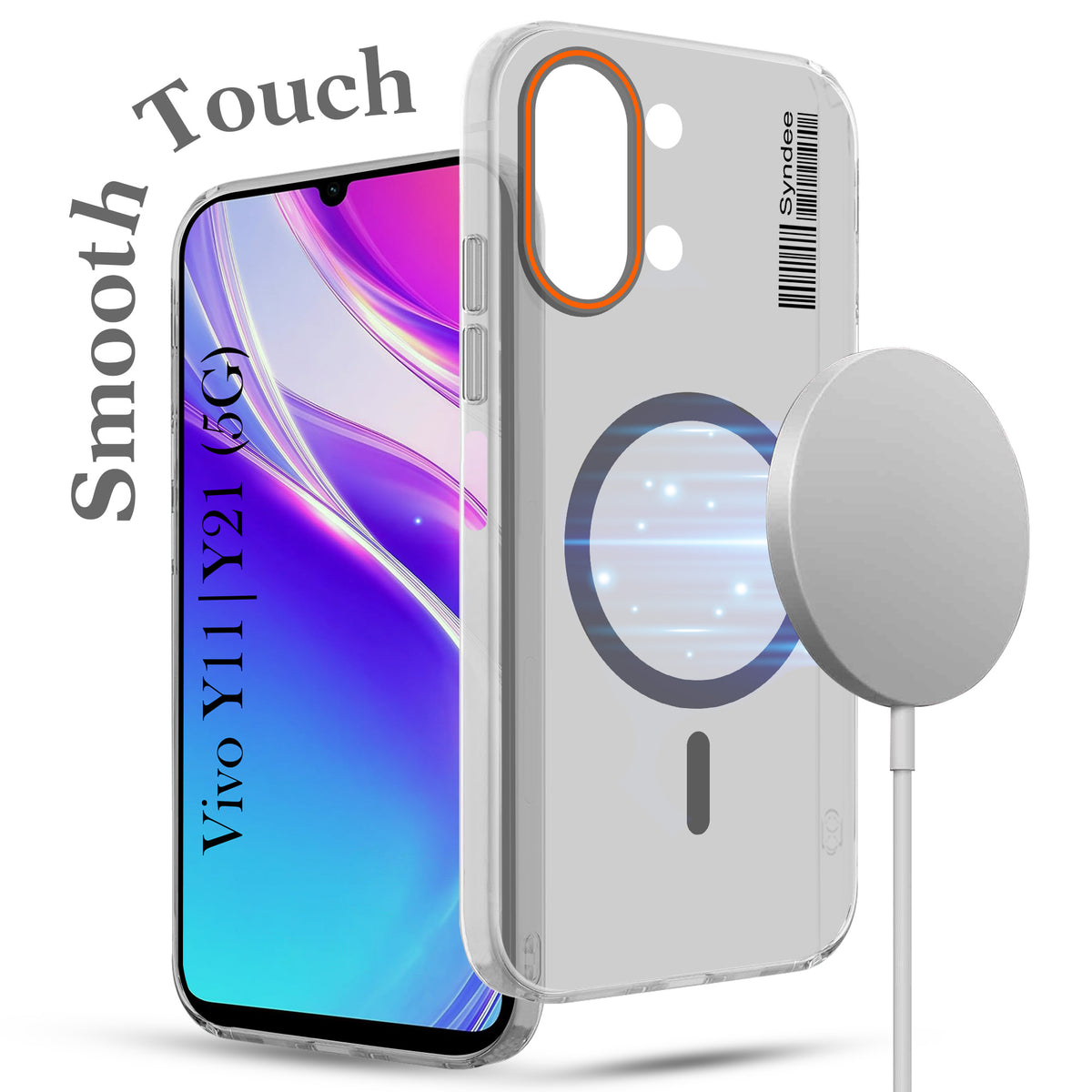 For Vivo Y11 | Vivo Y21 5G Back Cover Case (Soft Touch | Camera Bump Protection | MagSafe Compatible | Matte Finish)