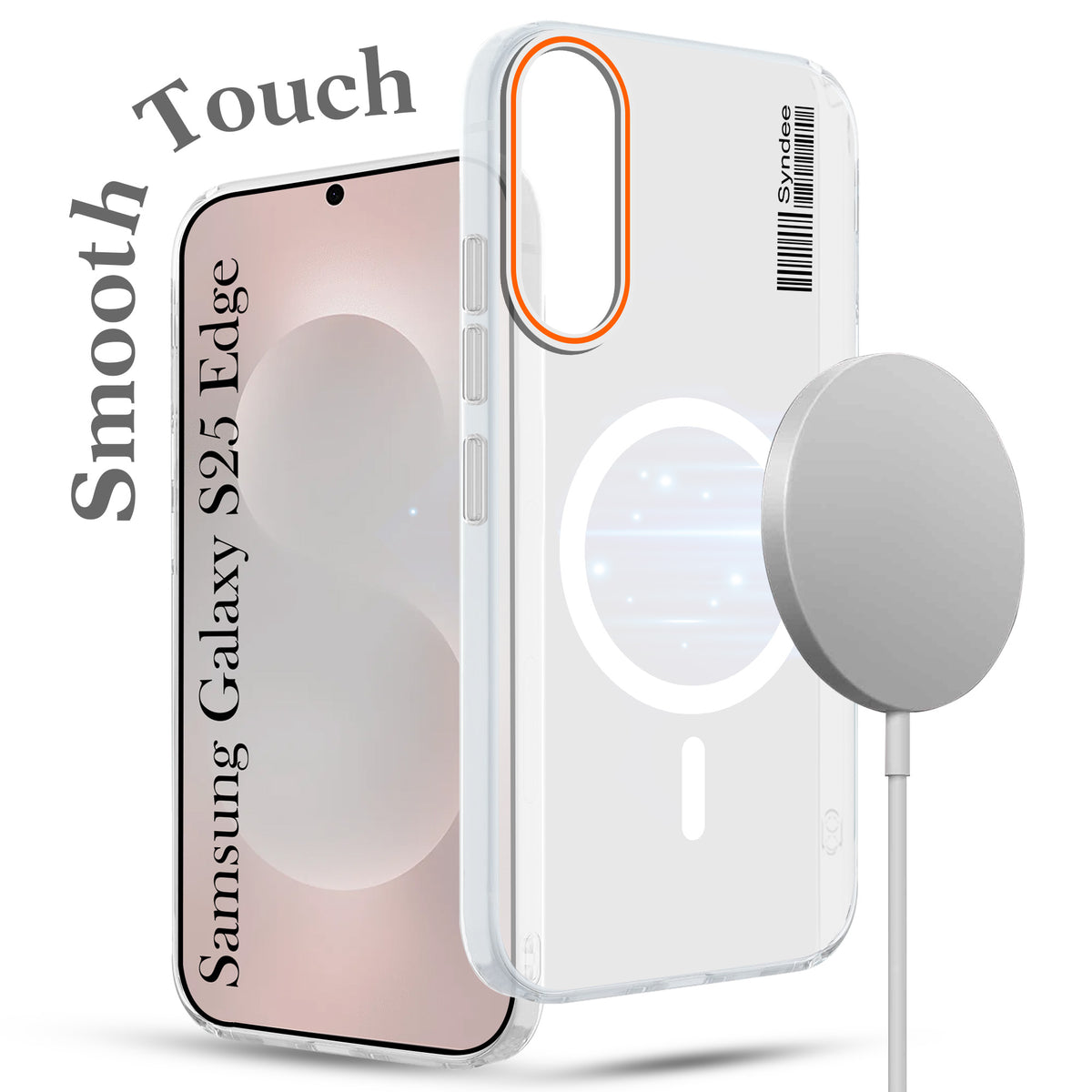 For Samsung Galaxy S25 Edge Back Cover Case (Soft Touch | Camera Bump Protection | MagSafe Compatible | Matte Finish)